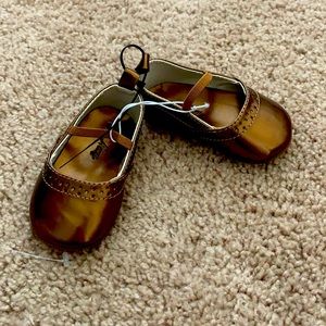 Old navy bronze flats